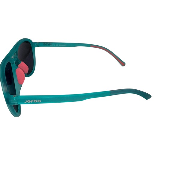 Jefoo Teal Green Aviator Sunglasses Trendy‎ Funky Retro Sunglasses 60-14-143 - Picture 7 of 11